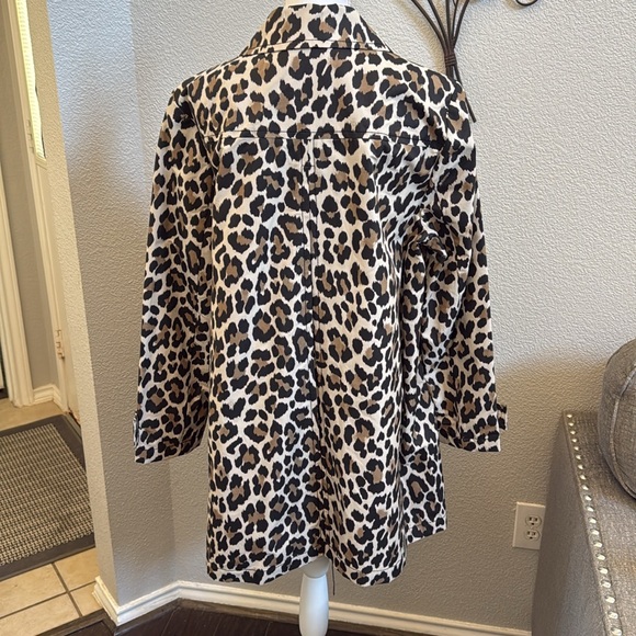 Kate Spade New York Leopard Print Trench Coat - Picture 8 of 15